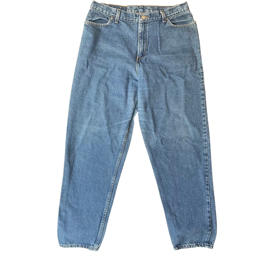 Faded Glory Women Light Waxed Classic Denim Straight Jeans size 16 Average, Blue